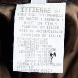 Pre Owned D&G Brown Velvet Midi Skirt M