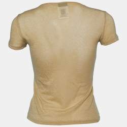 D&G Metallic Gold Lurex Top M