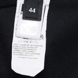 D&G Black Cotton Rhinestone Embellished T-Shirt M