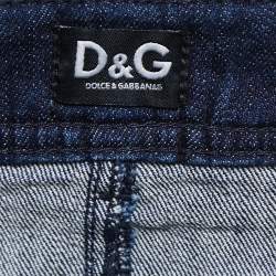 Pre Owned D&G Blue Denim Pencil Skirt L