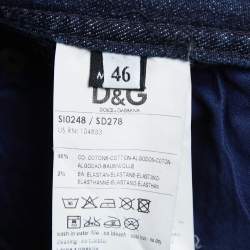 Pre Owned D&G Blue Denim Pencil Skirt L