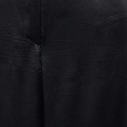 Pre Owned D&G Black Satin Silk Wide Leg Pants M