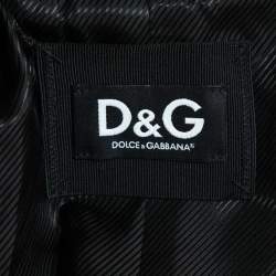 Pre Owned D&G Black Velvet Shawl Lapel Blazer M