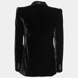 Pre Owned D&G Black Velvet Shawl Lapel Blazer M