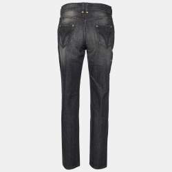 D&G Black Denim Distressed Jeans M