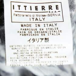 Pre Owned D&G Brown leopard Printed Cotton Knit V-Neck Crop Jacket L