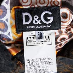 D&G Black Denim & Wool Sleeve Belted Jacket S