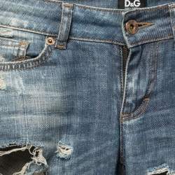 D&G Blue Distressed Denim Jeans S