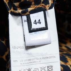 D&G Brown Animal Printed Cotton Shift Dress M