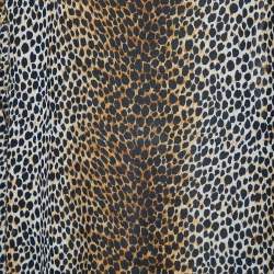 D&G Brown Animal Printed Cotton Shift Dress M
