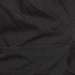 D&G Grey Pinstripe Wool Blend Strappy Corset Top S