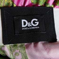 Pre Owned D&G Pink Paisley Print Silk Mini Dress M