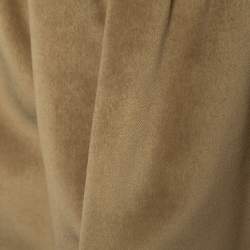 Pre Owned D&G Gold Satin and Velvet Sleeveless Mini Dress M