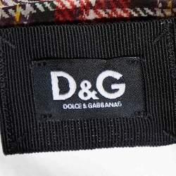 D&G White Silk Scarf Trim Cotton Buttoned T-Shirt S