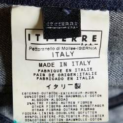 Pre Owned D&G Dark Blue Denim Strappy Corset Top M