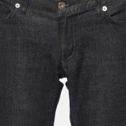 Pre Owned D&G Black Denim Slim Fit Jeans M/Waist 32"