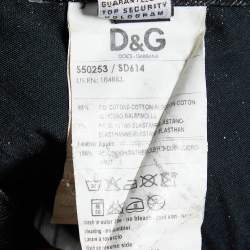 Pre Owned D&G Black Denim Slim Fit Jeans M/Waist 32"
