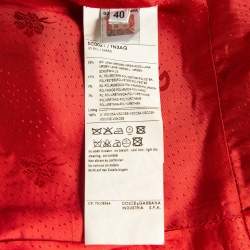 D&G Black Wool Blend Single Breasted Coat S