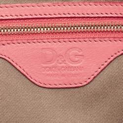 D&G Pink Leather Lily Twist Satchel