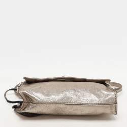 D&G Gold Leather Embellished Shoulder Bag