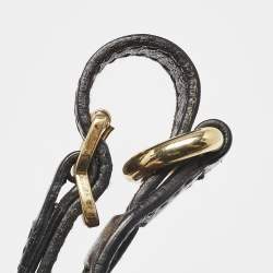 Pre Owned D&G Black/Brown Leather Alisson Crossbody Bag