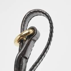 Pre Owned D&G Black/Brown Leather Alisson Crossbody Bag