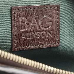 Pre Owned D&G Black/Brown Leather Alisson Crossbody Bag