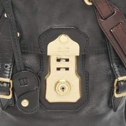 Pre Owned D&G Black/Brown Leather Alisson Crossbody Bag