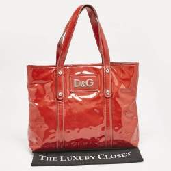 D&G Red Patent Leather Estelle Tote