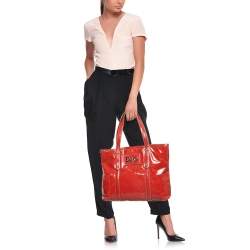 D&G Red Patent Leather Estelle Tote