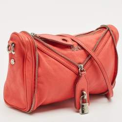 D&G Brick Red Leather Vilma Crossbody Bag