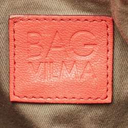 D&G Brick Red Leather Vilma Crossbody Bag