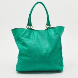 D&G Green Leather Ania Tote