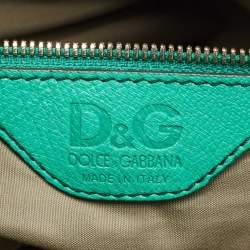 D&G Green Leather Ania Tote