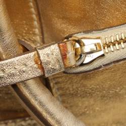 D&G Gold Leather Boston Bag