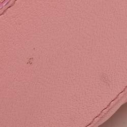 Pre Owned D&G Peach Pink Quilted Leather Lily Glam Tote