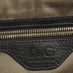 Pre Owned D&G Lily Twist Black Leather Laptop Bag