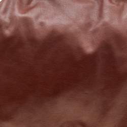 Pre Owned D&G Two Tone Brown Leather Drawstring Hobo