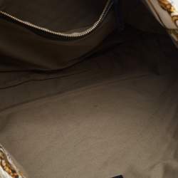 D&G Multicolor Quilted Canvas and Leather Lily Glam Tote 