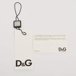 D&G Multicolor Quilted Canvas and Leather Lily Glam Tote 