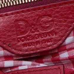 Pre Owned D&G Red Quilted Leather Vlada Crossbody Bag