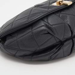 Pre Owned D&G Black Quilted Leather Vlada Crossbody Bag
