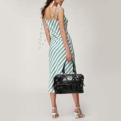 Pre Owned D&G Black Leather Emy Satchel