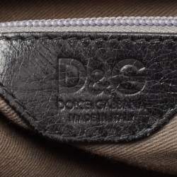 Pre Owned D&G Black Leather Emy Satchel