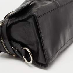 Pre Owned D&G Black Leather Emy Satchel