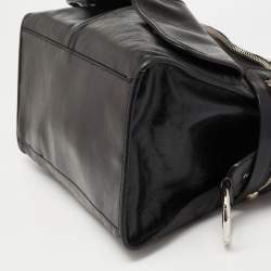 Pre Owned D&G Black Leather Emy Satchel
