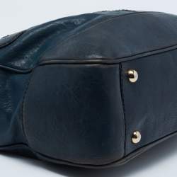 D&G Blue Leather Satchel