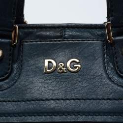 D&G Blue Leather Satchel