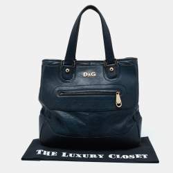 D&G Blue Leather Satchel