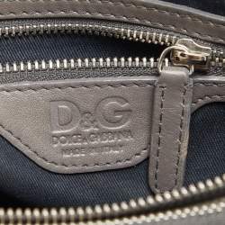 Pre Owned D&G Grey Quilted Leather Lily Glam Crossbody Bag